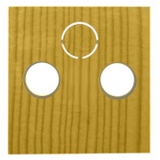 Накладка розетки TV+FM+SAT 2(3)  (сосна) LK60