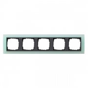 Рамка 5-ая Gira Event Матово-Зеленый цвет вставки Антрацит