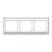 Рамка для горизонтальной установки 3-ая Jung SL500 Белый