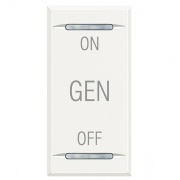 Axolute Клавиши с символами для системы автоматизации для 2 функций - 1 модуль, ON-OFF-GEN, цвет бел