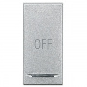 Axolute Клавиши с символами для системы автоматизации для 1 функции - 1 модуль, OFF, цвет алюминий