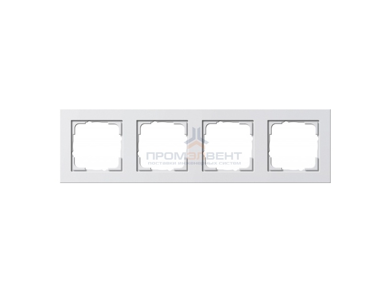 Рамка 4-ая Gira E2 Белый матовый