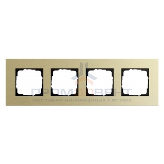 Рамка 4-ая Gira Esprit Алюминий светлое золото