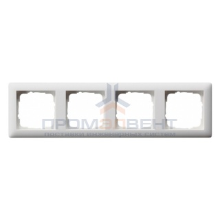 Рамка 4-ая Gira Standard 55 Белый матовый