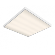 Светодиодный светильник "ВАРТОН" офисный встраиваемый/накладной 595*595*50мм 27 ВТ 2700К с микроволновым датчиком движения