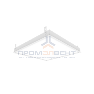 Светодиодный светильник "ВАРТОН" грильято полвесной 1188*180*50мм 54 ВТ 4000К с планками для подвеса С РАМКОЙ