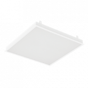 Светодиодный светильник "ВАРТОН" грильято накладной 588*588*50мм 27 ВТ 6500К с планками для подвеса