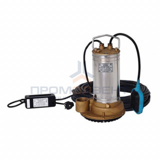 Насос дренажный Водолей БЦПД 3,3-6-А У - 0,9 кВт (однофазный, Qmax 316 л/мин, Hmax 12 м, кабель 10м)