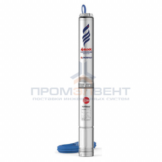 Насос скважинный Pedrollo 4BLOCKm 4/4 (0,37 кВт, Qmax 100 л/мин, Hmax 31.5 м, 1x230В, кабель 30м)