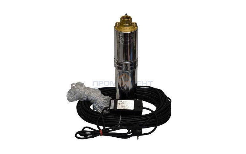 Насос скважинный Водолей БЦПЭ 1,2-12 У (0,55 кВт, Qmax 4,3 м³/ч, Hmax 20 м, кабель 12 м)