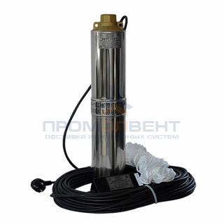 Насос скважинный Водолей БЦПЭУ 0,5-50 У (0,97 кВт, однофазный, Qmax 1,8 л/мин, Hmax 75м, кабель 50м)