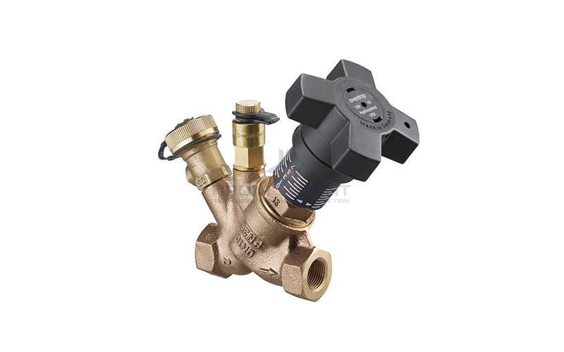 Вентиль регулирующий Oventrop Hydrocontrol VTR (25 бар) - Ду10 (ВР/ВР, с ниппелем и шаровым краном)