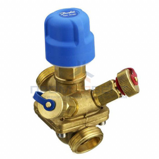 Клапан балансировочно-регулирующий Danfoss - AQT 1"1/2 (НР/НР, PN16, Tmax 120°C, c измер.ниппелями)