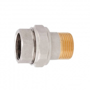 Сгон прямой ITAP 161 - 3/4" (ВР/НР, латунь никелированная, с уплотнительным кольком)