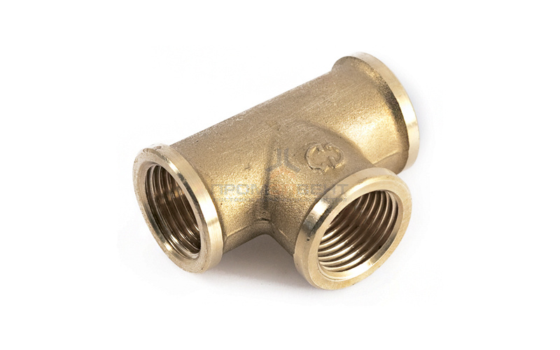 Тройник латунный резьбовой равнопроходный STOUT (ВР) - 2