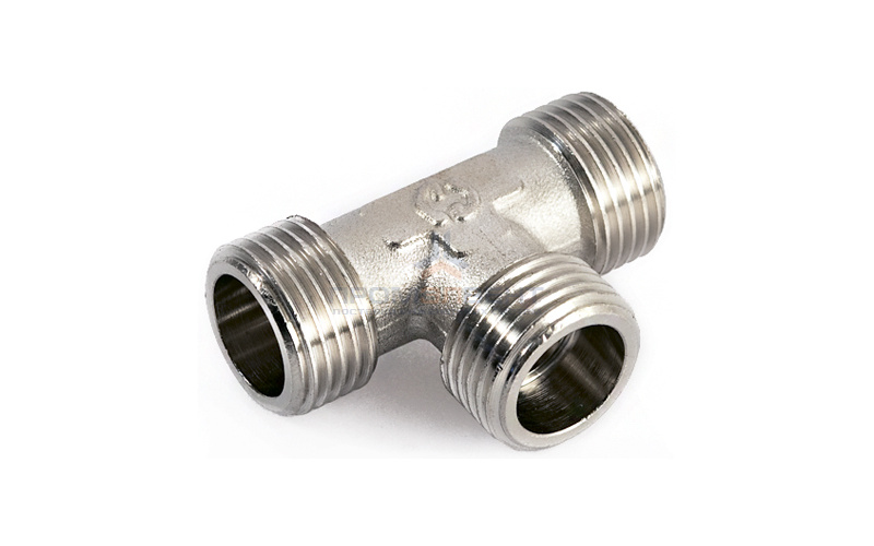 Тройник латунный резьбовой равнопроходный STOUT (НР) - 1