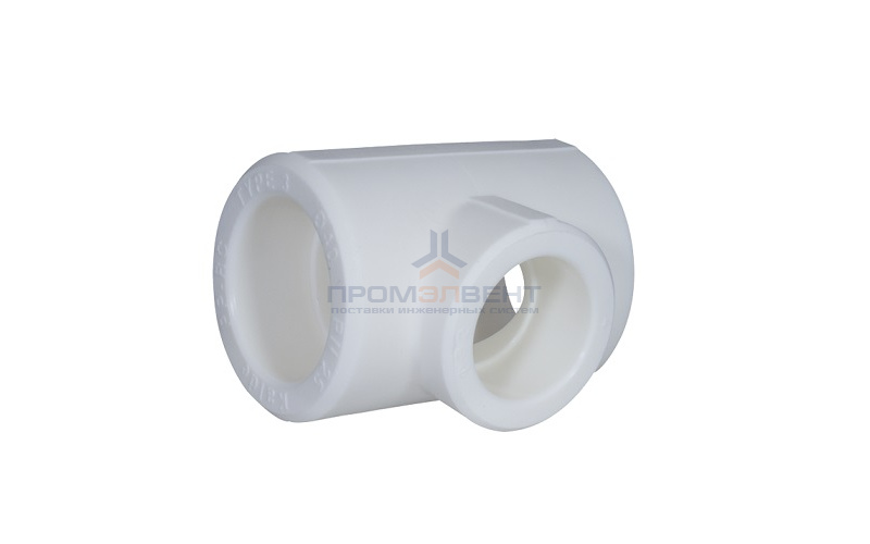 Тройник переходной KALDE - 90 x 50 x 90 (для полипропиленовых труб под пайку, цвет белый)