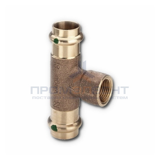 Тройник с переходом на внутреннюю резьбу Viega G3 Sanpress 2217.2 - 15 x 1/2"