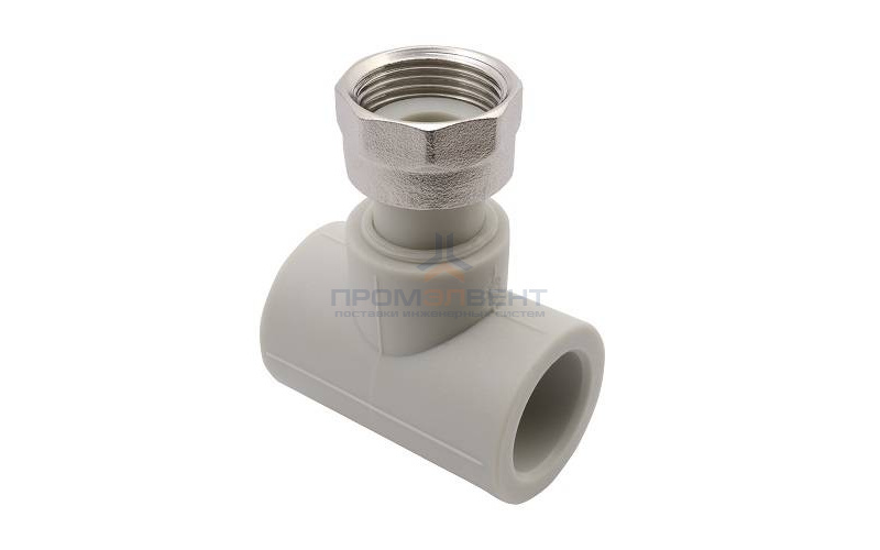 Тройник с переходом на накидную гайку FV-Plast - 25 x 3/4