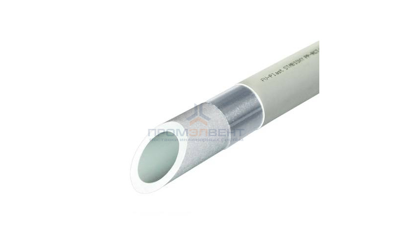Труба полипропиленовая FV-Plast STABIOXY - 25 x 2,8 (PP-RCT/Al/P-RCT, PN10, штанга 4м, цвет серый)