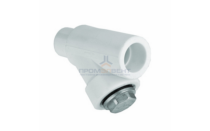 Фильтр грубой очистки KALDE - 25 (под пайку внутренняя/наружная для полипропиленовых труб, белый)