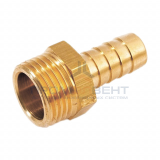 Штуцер комбинированный с наружной резьбой STOUT - 2"1/2 x 60 мм (латунь без покрытия)