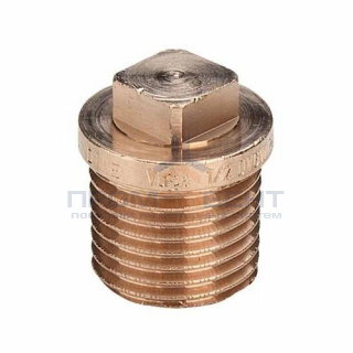 Заглушка с наружной резьбой Viega 3290 - 1/2" (бронза без покрытия)