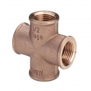 Крестовина Viega 3180 - 1/2" (резьбовая, бронза без покрытия)