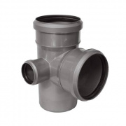 Крестовина с уменьшенным проходом слева СИНИКОН Standart - 110 x 50 (для внутренней канализации)