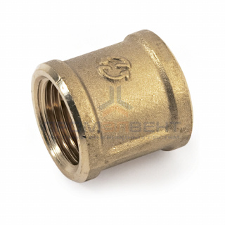 Муфта латунная резьбовая STOUT - 1"1/2