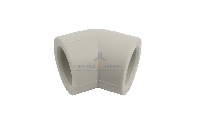 Отвод 45° FV-Plast - 50 (для полипропиленовых труб под пайку, цвет серый)