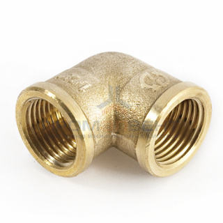 Отвод 90° латунный резьбовой переходной STOUT (ВР/ВР) - 3/4" x 1/2"