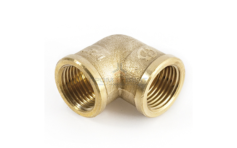 Отвод 90° латунный резьбовой равнопроходный STOUT (ВР/ВР) - 1/2