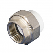 Переход на внутреннюю резьбу разъемный KALDE - 20 x 3/4" (для полипропиленовых труб, цвет белый)