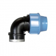 Переход на внутреннюю резьбу угловой UNIDELTA 1009 - 40 x 1" (винтовой, для труб ПНД)