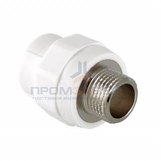Переход на наружную резьбу VALTEC VTp.701 - 32 x 1/2" (для полипропиленовых труб, цвет белый)
