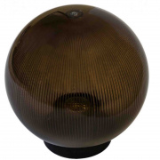 11-85 (НТУ 02-60-255) Уличный светильник-шар с основанием, 250мм,рассеиватель ПММА,призма дымчатый