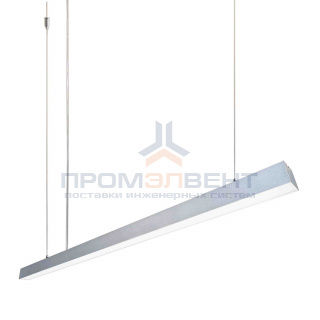 14-25 Светильник линейный подвесной светодиодный, 24Вт, IP 44, 4х4х100 см, цвет - серебро