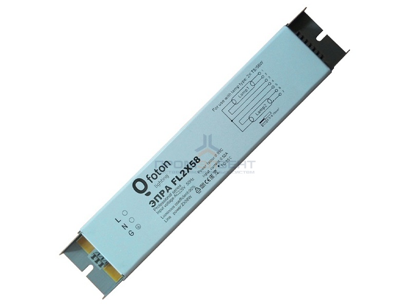 ЭПРА FOTON FL2х58W 230х40х30mm