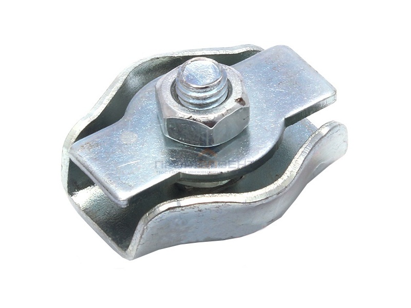 Зажим стальной 2мм Simplex для троса оцинкованный