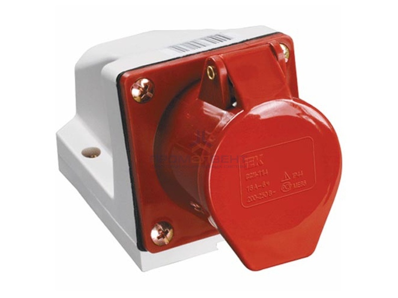 Розетка 114 стационарная 3Р+РЕ 16А 380В IP44 ИЭК