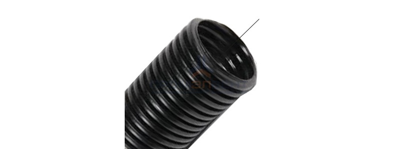 Труба гибкая двустенная для кабельной канализации д.75мм, цвет черный, с протяжкой [бухта 100м]