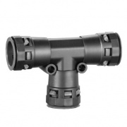 Тройник DN 12/12/12 мм, полиамид, цвет чёрный DKC