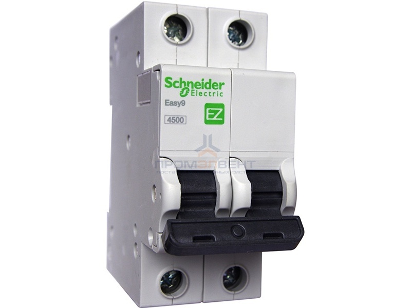 Автоматический выключатель Schneider Electric EASY 9 2П 6А С 4,5кА 230В (автомат)