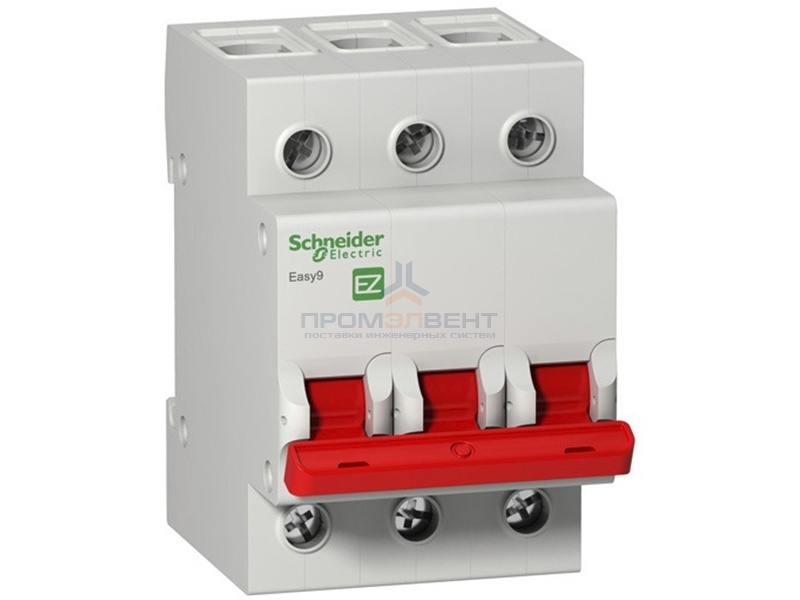 Выключатель нагрузки (модульный рубильник) Easy9 3П 63А 400В Schneider Electric