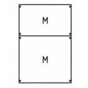 Панель с монтажной платой 2ряда/8 реек
