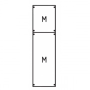Панель с монтажной платой 1ряд/6 реек